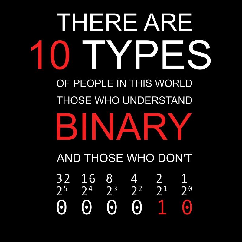 10 TYPES OF PEOPLE BINARY Programmeur Blague Funny