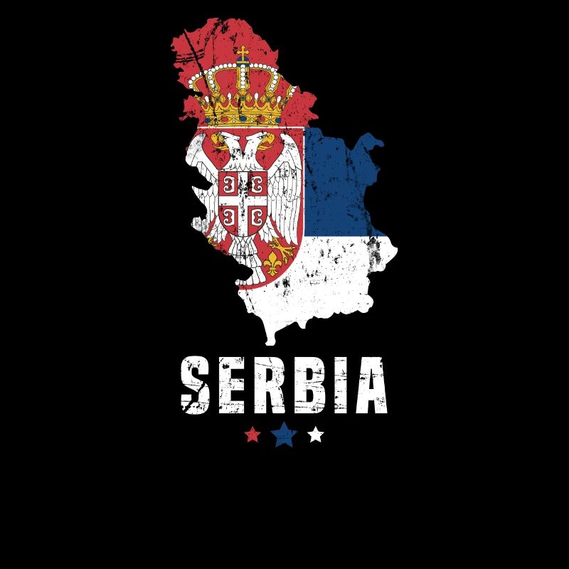 Serbien Flagge Serbisch