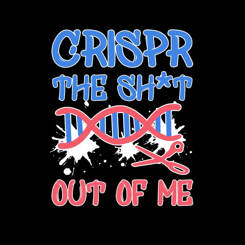 Funny Crispr Science Pun Joke Graffiti Gene Gift