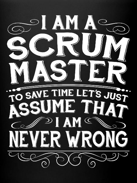 Lustiger Scrum Master Computer