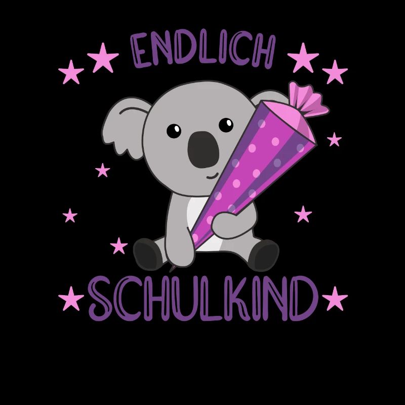 Endlich Schulkind Koala Schultüte Einschulung