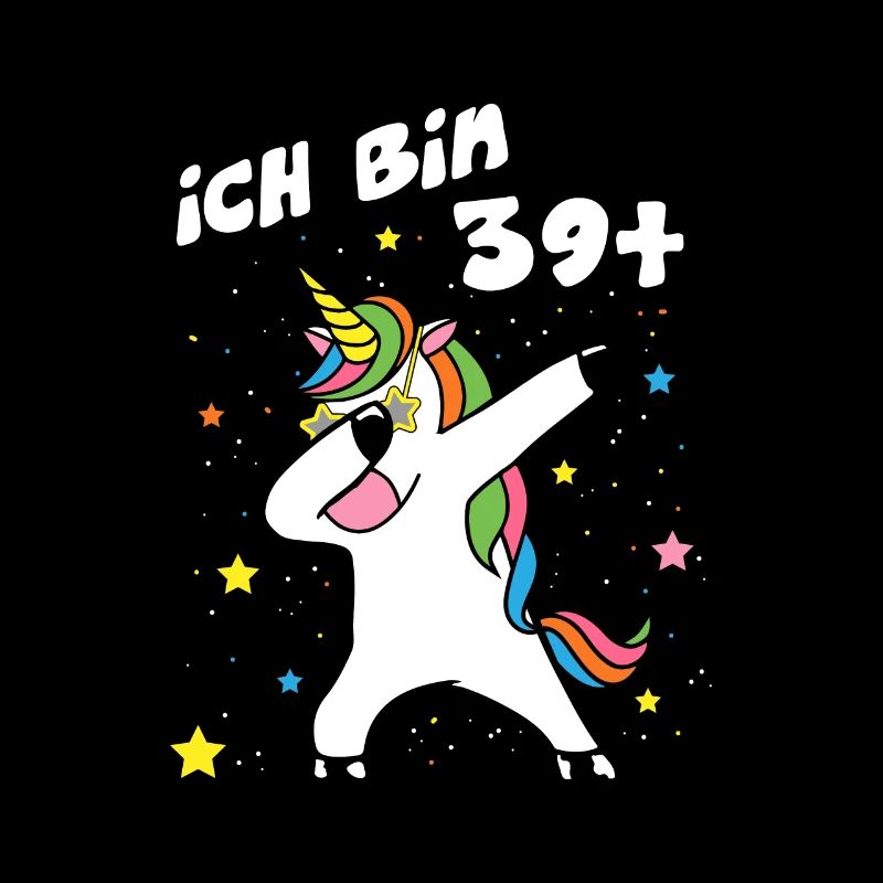 Ich bin 39 Einhorn Dab Dabbing Unicorn