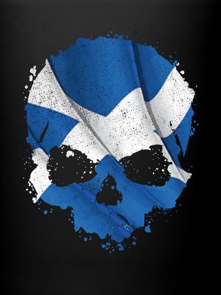 Ecosse drapeau crâne