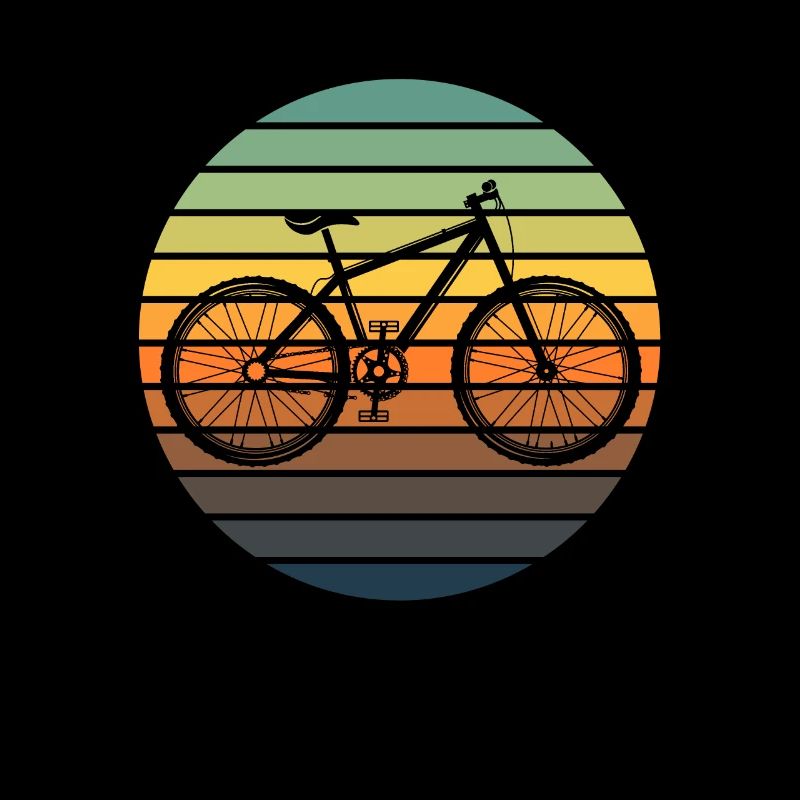 MTB Mountainbiker Mountainbiken Mountainbiker Bunt