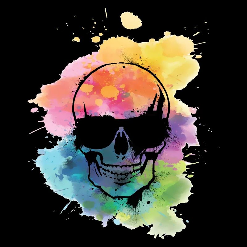 Tête de mort eau lunettes de soleil skull crâne