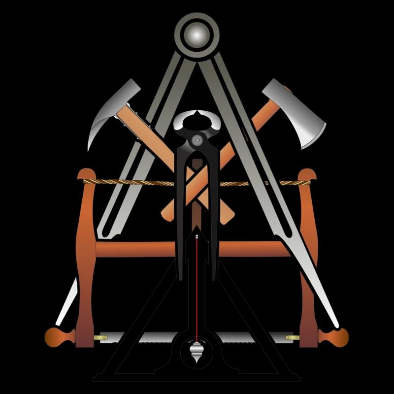 Handwerkszeichen, Betonbauer ohne Text, Logo