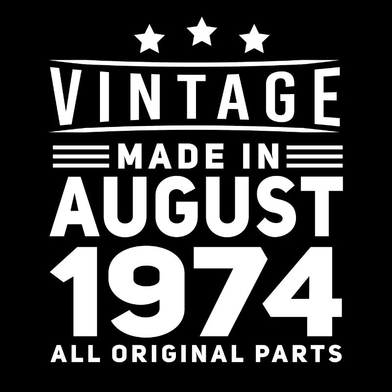 Vintage Im August 1974 Geschenkidee