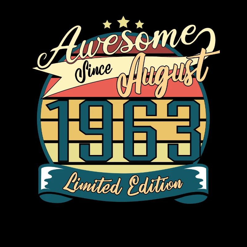 Août 1963 Retro Gechenkidee