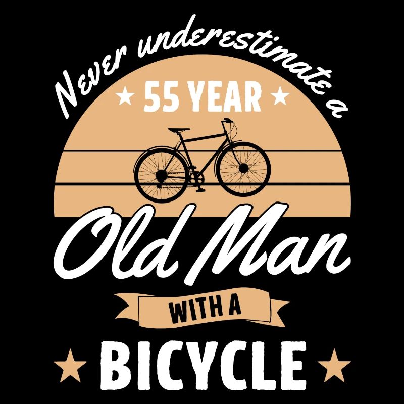 Never underestimate a 55 year old man with bicycle