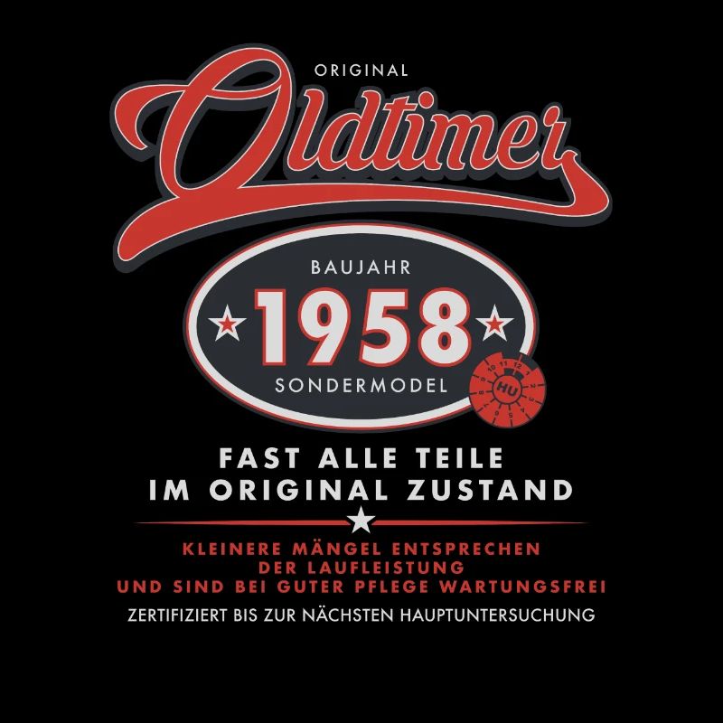 Geburtstag - Oldtimer 1958
