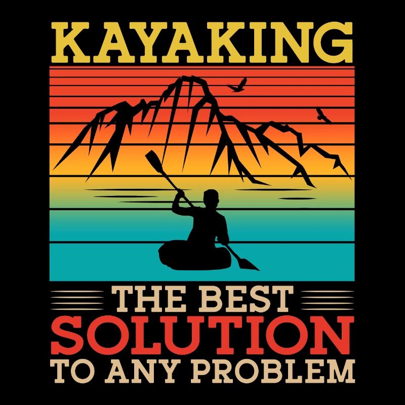 Kayaking The Best Solution Retro