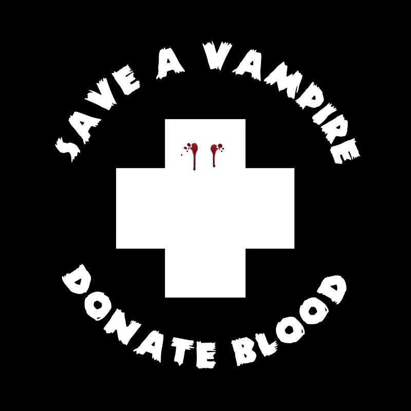 Rette einen Vampir Spooky Halloween Blut spenden