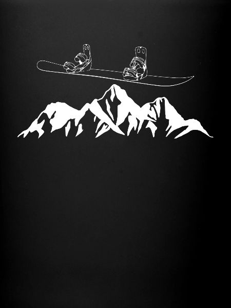 Berge Snowboarder Gift