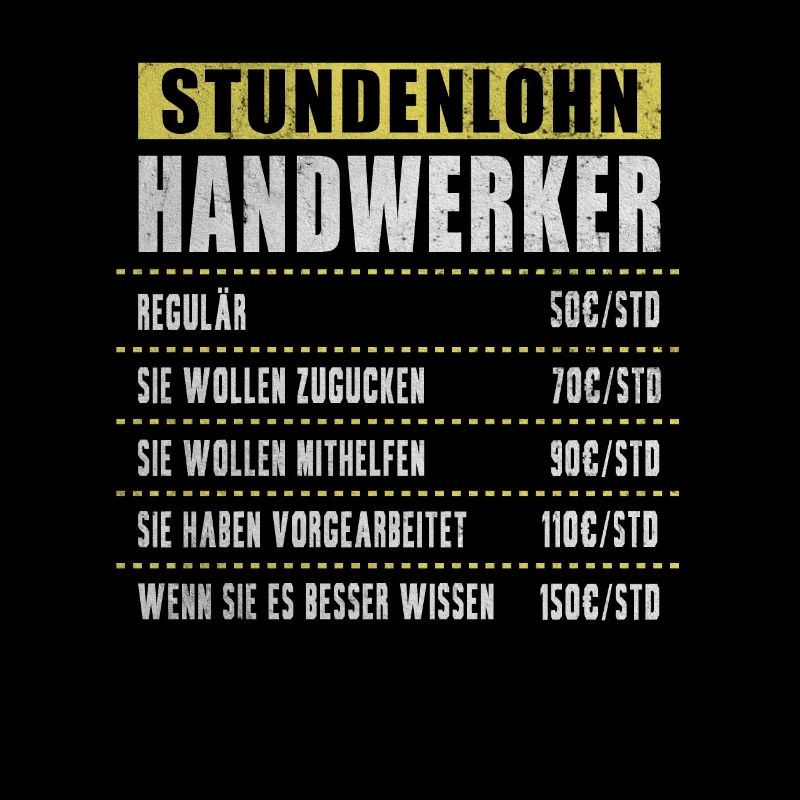 Stundenlohn Handwerker