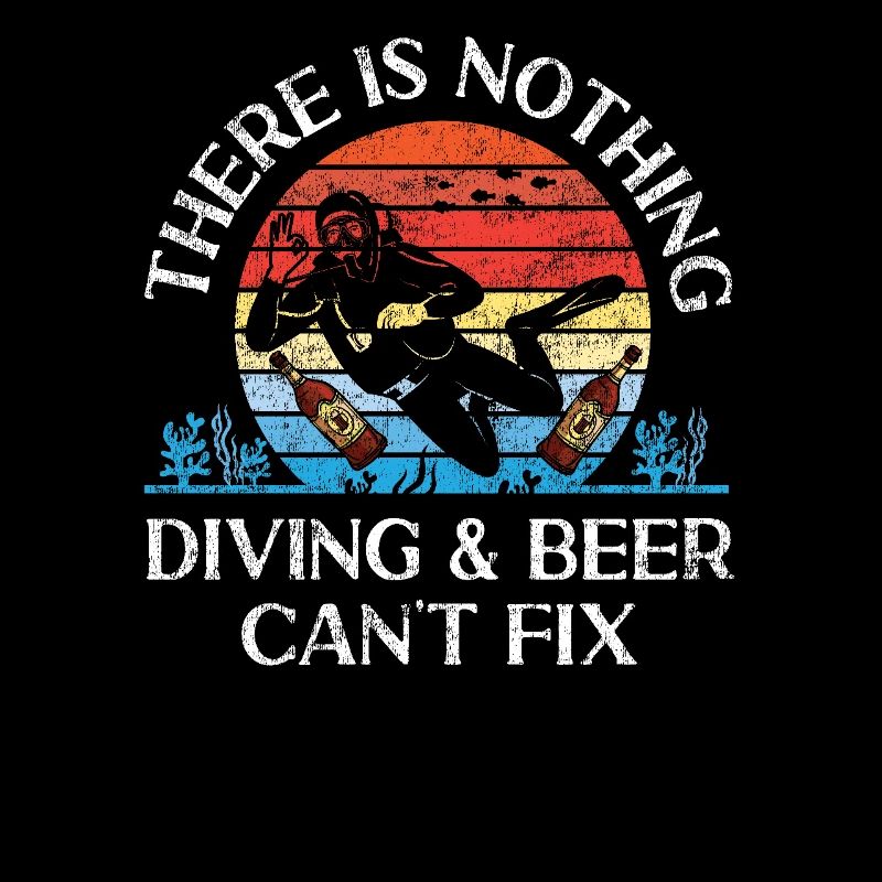 Scuba Diver Retro There Is Nothing