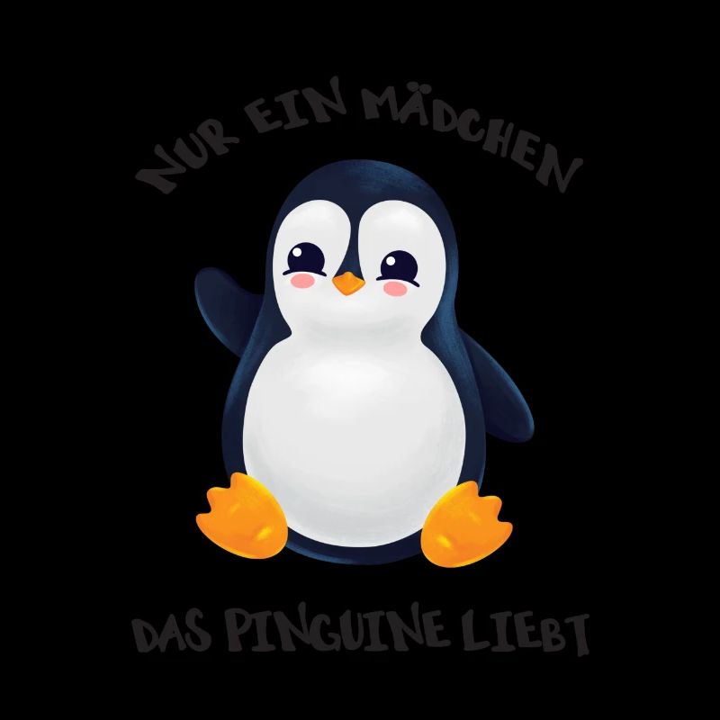 Nur ein Mädchen das Pinguine liebt