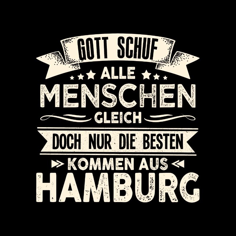 Gott schuf Hamburger anders Hafen