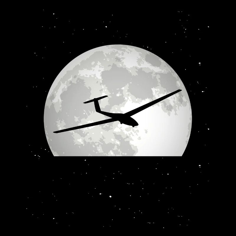 Glider Moon Glider Gliding Gliding