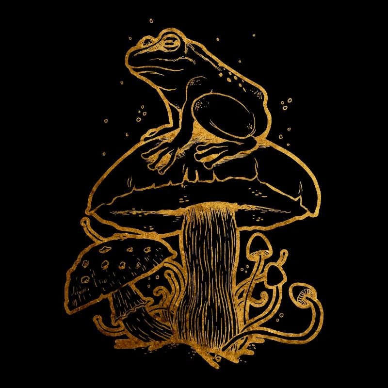 Cottagecore Aesthetic Frog Mushroom Goblincore