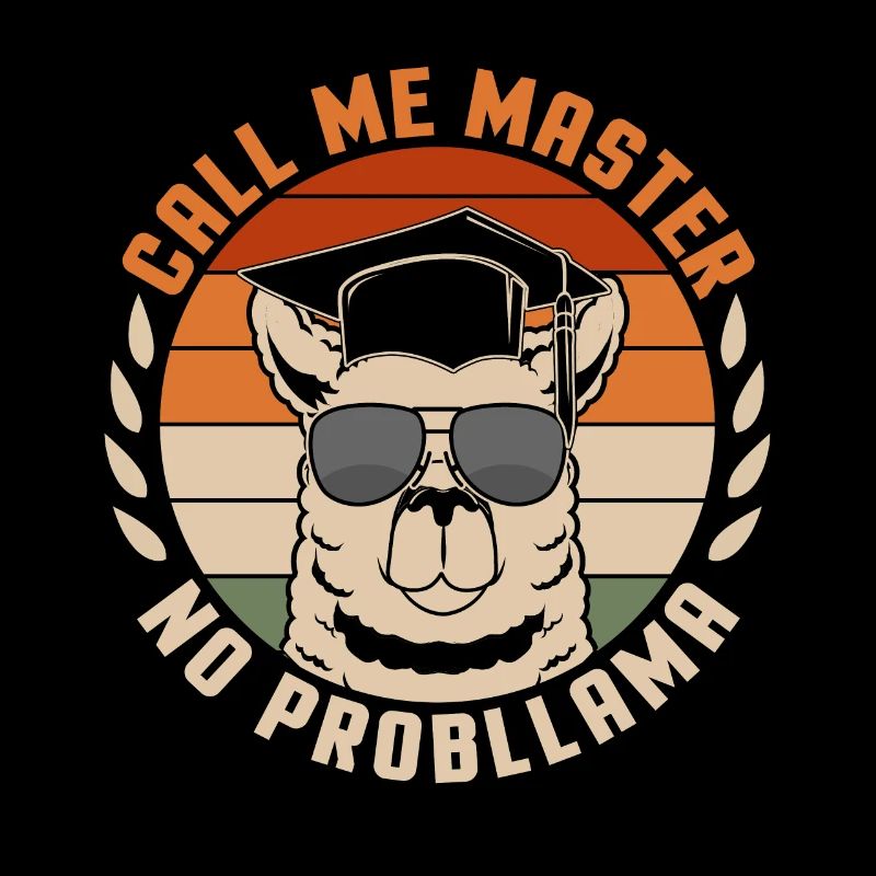 Call Me Master Lama Master Hat College Graduates