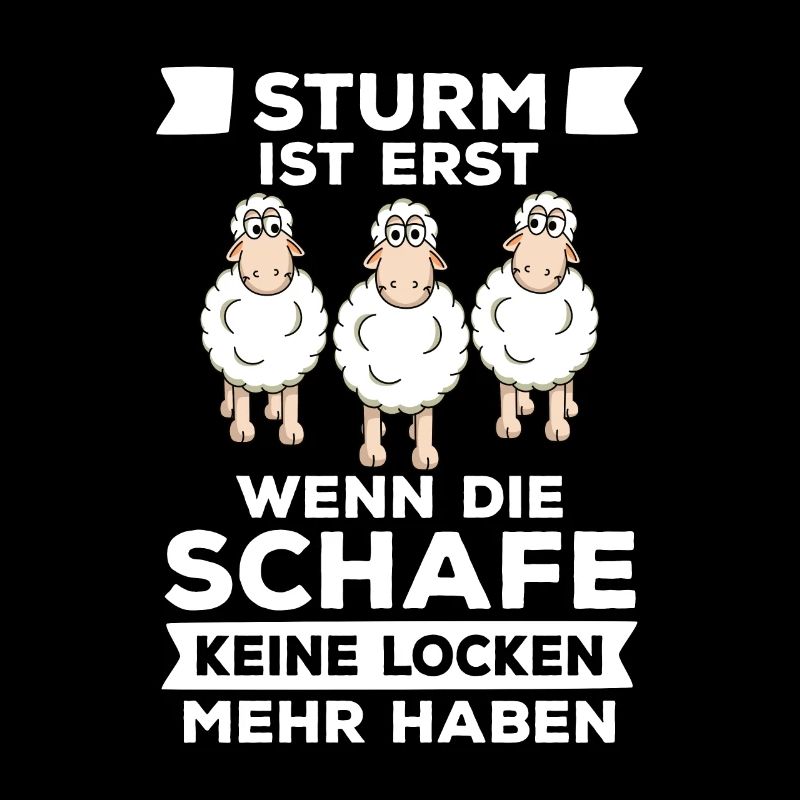 Schaf Schafe Schäfer bei Sturm Geschenk