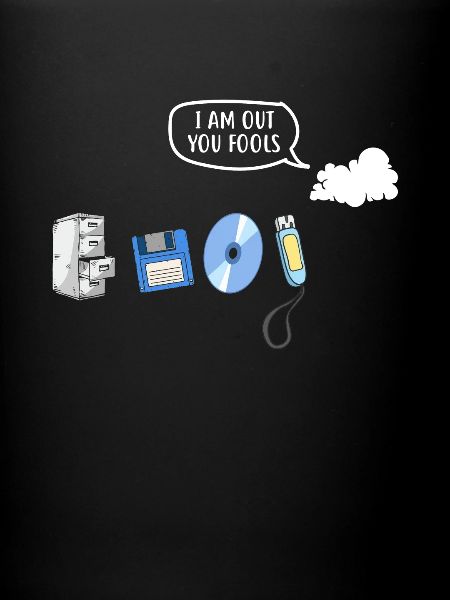 Jeg er ude du fools Funny Data Storage Evolution