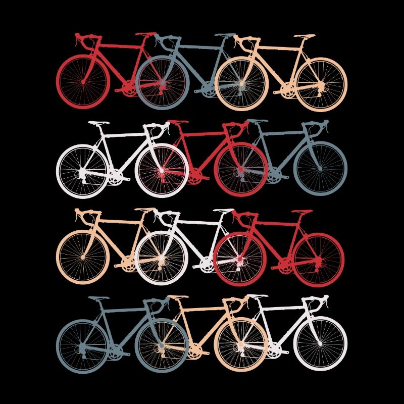 Vélos multicolores hobby
