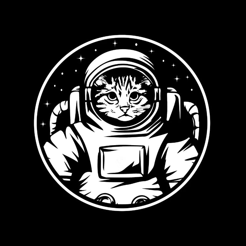 Astronaute Cat Space Espace Catronaut Espace Chat