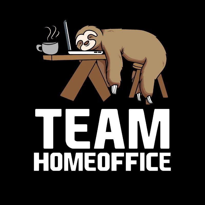Team Home Office Sleeping Sloth Funny Lazy Sloth