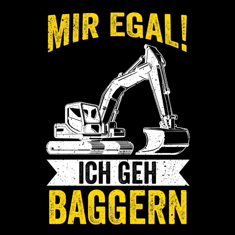 Baggern Baggerfahrer Tiefbauer Bagger