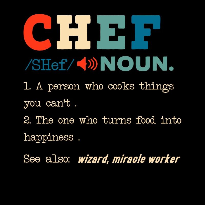 Funny Chef Beschreibung Kulinarisches Kochen Backen