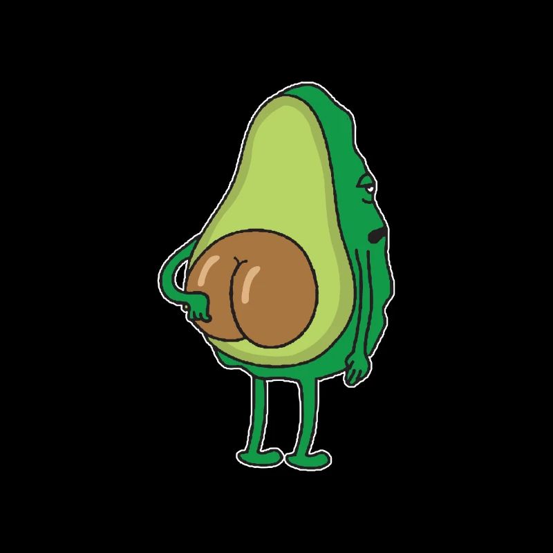 Avocado Seeds Ass Vegan Avocado Buttocks