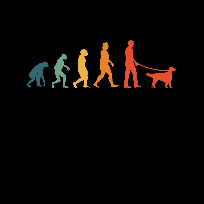 English Setter Evolution Retro Englischer Setter