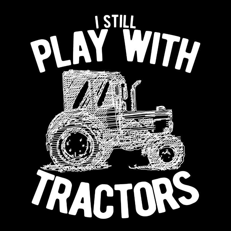 I play with tractors Vintage tractor hatching