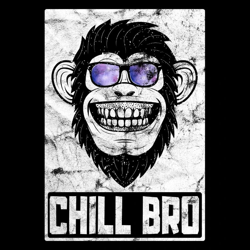 Chill Bro - Cooler Affe mit Sonnebrille Geschenkid