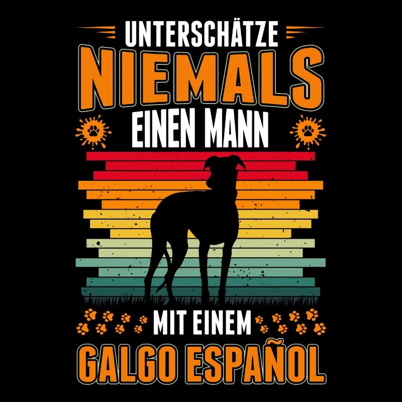 Galgo Español Mann Spanischer Windhund