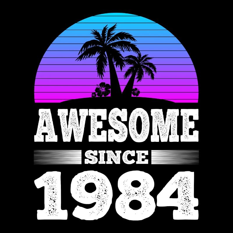 Awesome Since 1984 Sunset blau