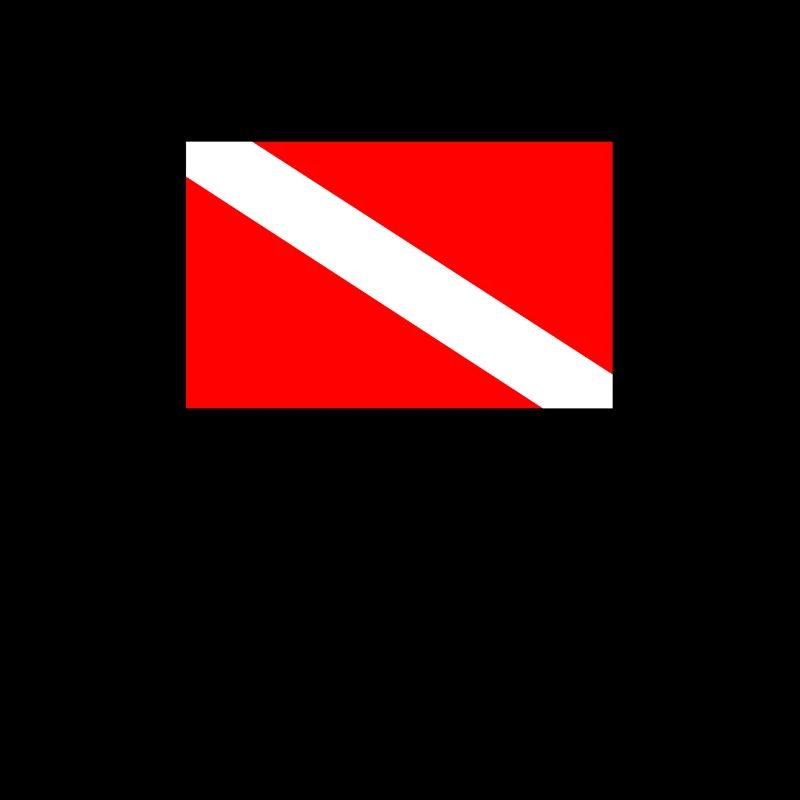 Drapeau de plongeur Pavillon de plongée Cadeau de plongeur