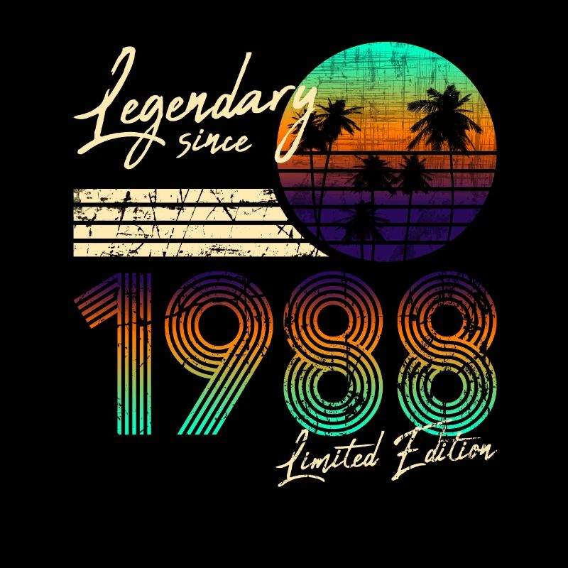 33rd Birthday Gift Legendary Since 1988