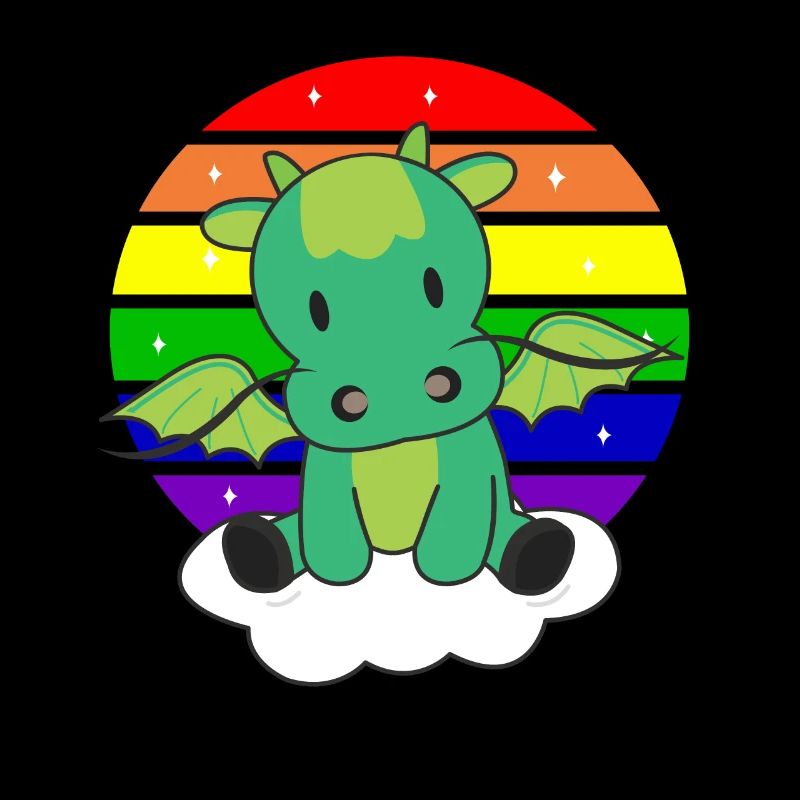 Rainbow Dragon Cute Dragons for Kids