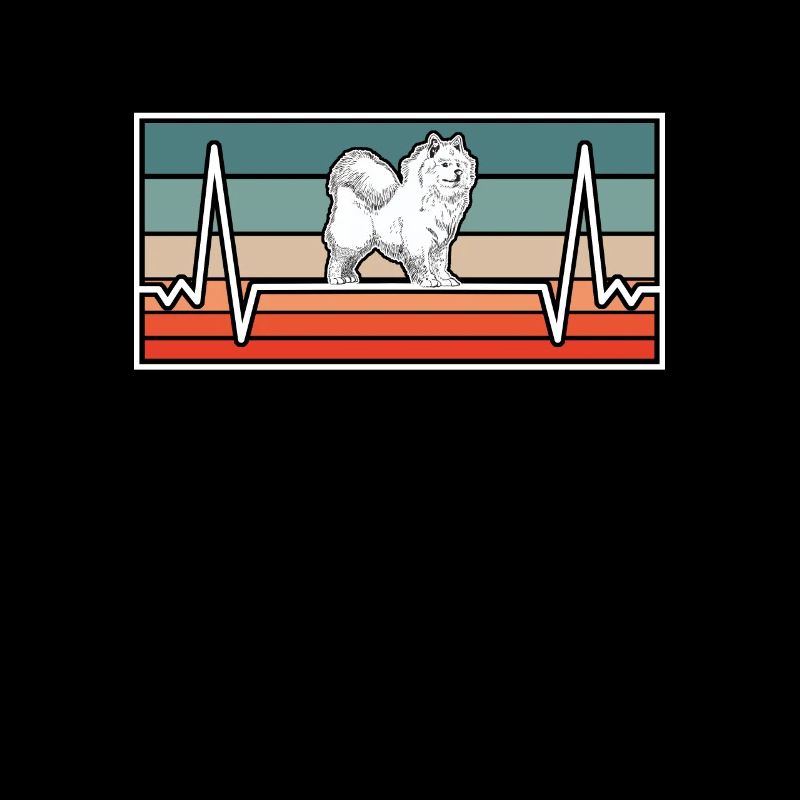 Samojede Herzschlag Schlittenhund Samojedenspitz