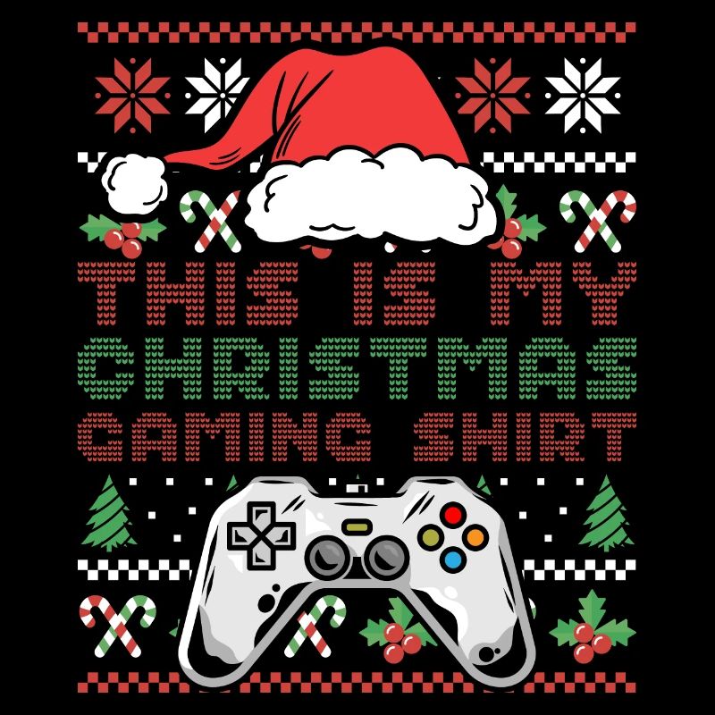 C’est ma chemise de jeu de Noël Jeu vidéo