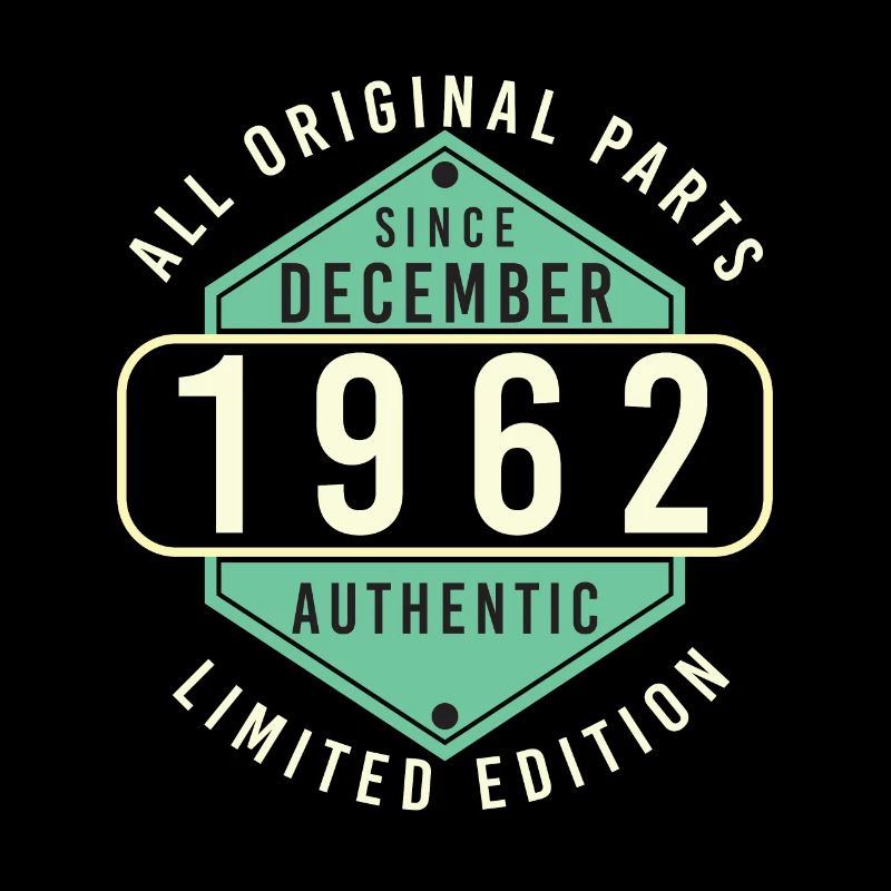 Orginal 1962 Im Dezember Vintage