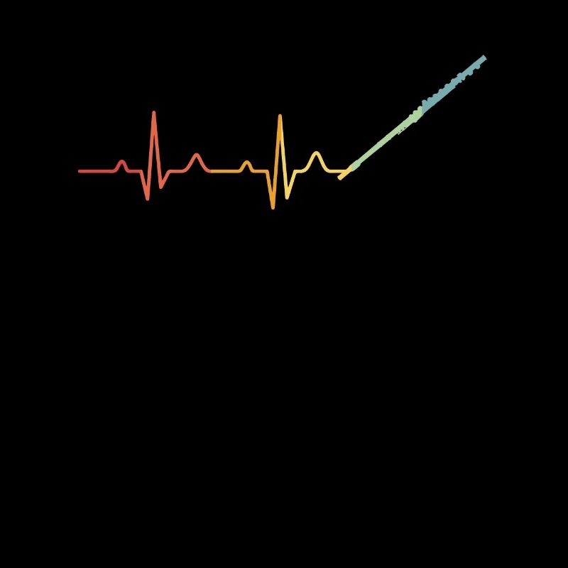 Herzschlag Herzlinie Herzfrequenz Querflöte