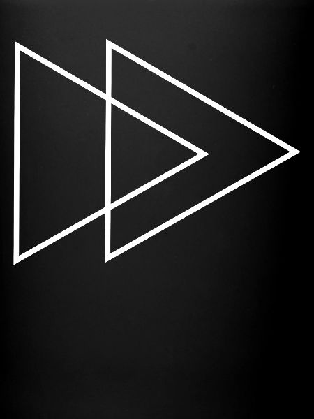 Double Triangle Blanc