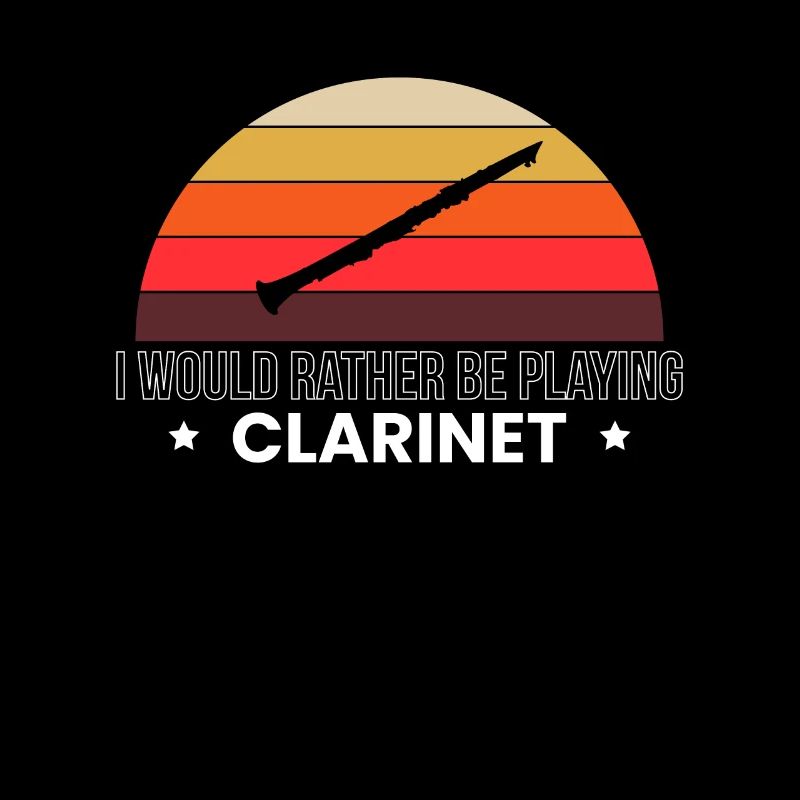 I Would Rather Be Playing Clarinet Klarinette