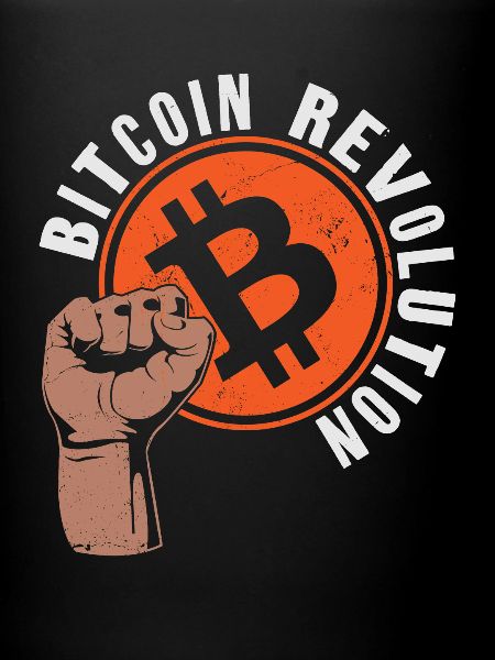 Bitcoin Crypto Révolution Poing