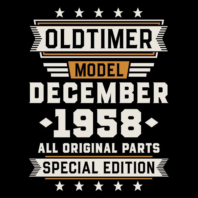 Oldtimer December 1958 Birthday Gift
