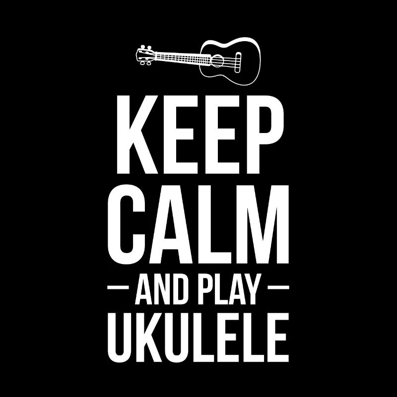Keep Calm And Play Ukulele Geschenk