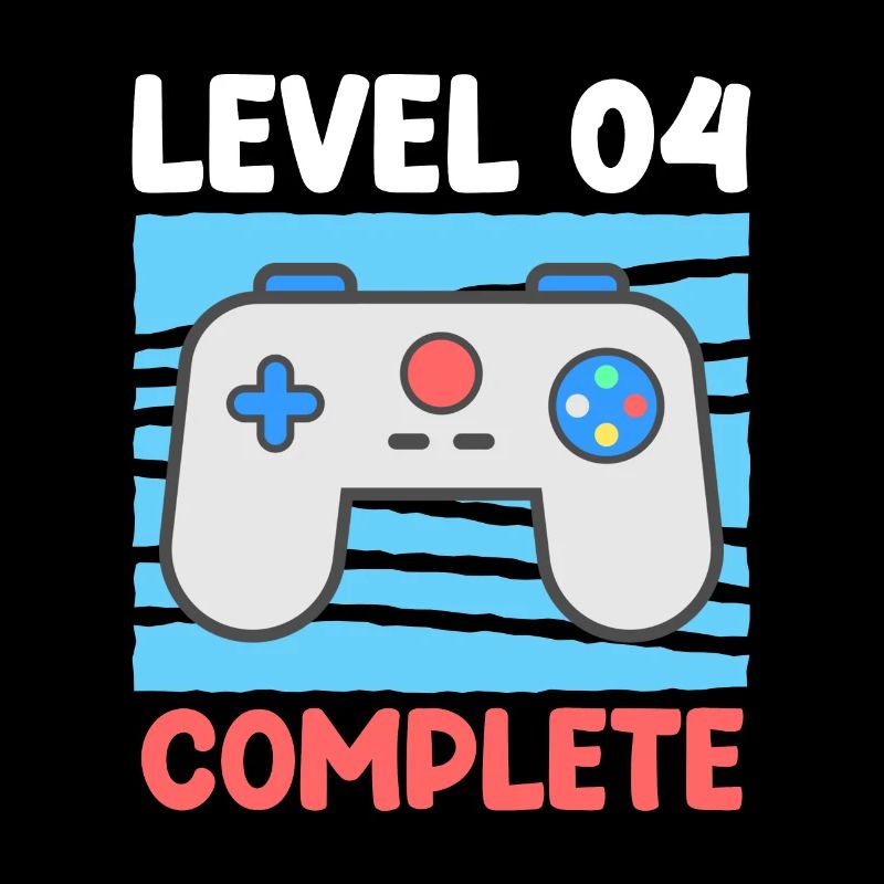 Level 04 Complete 4 Jahre 4. Geburtstag
